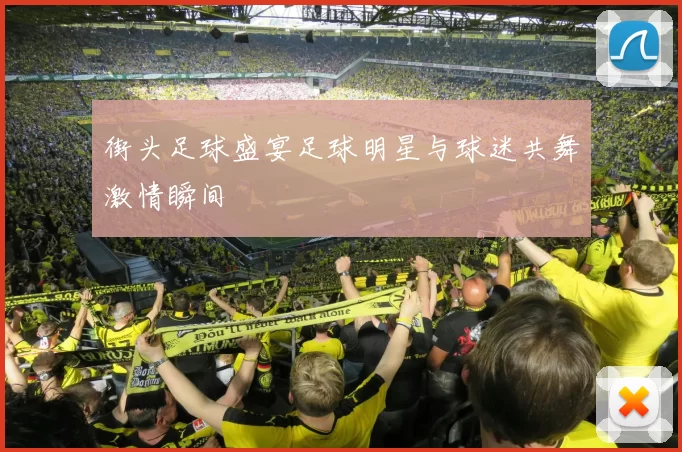 街头足球盛宴足球明星与球迷共舞激情瞬间